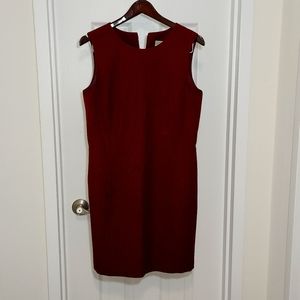 Larry Levine crimson sheath dress